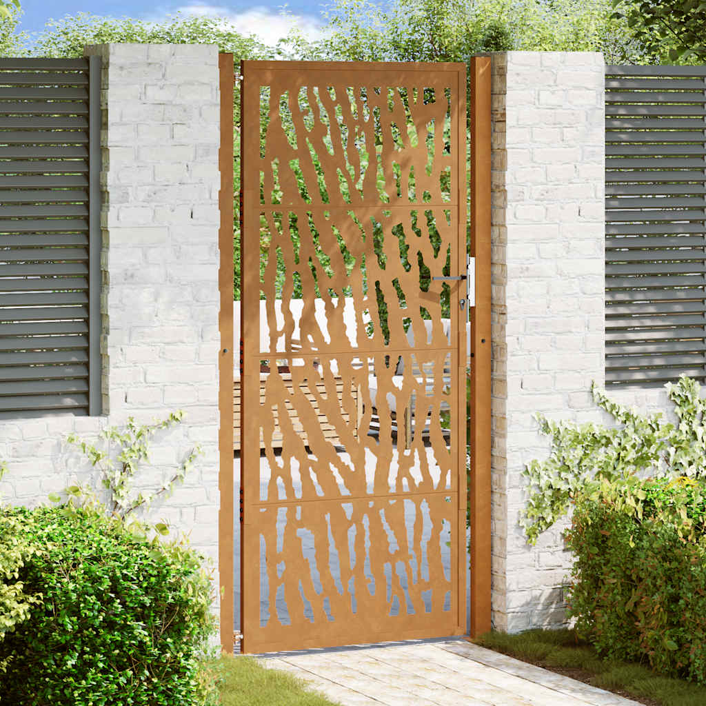 Garden Gate Black Steel
