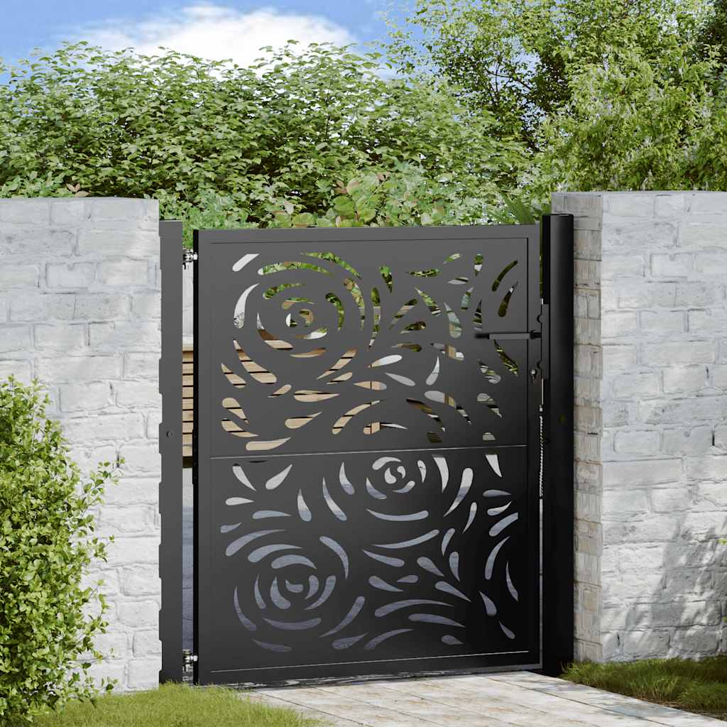 Garden Gate Black Steel