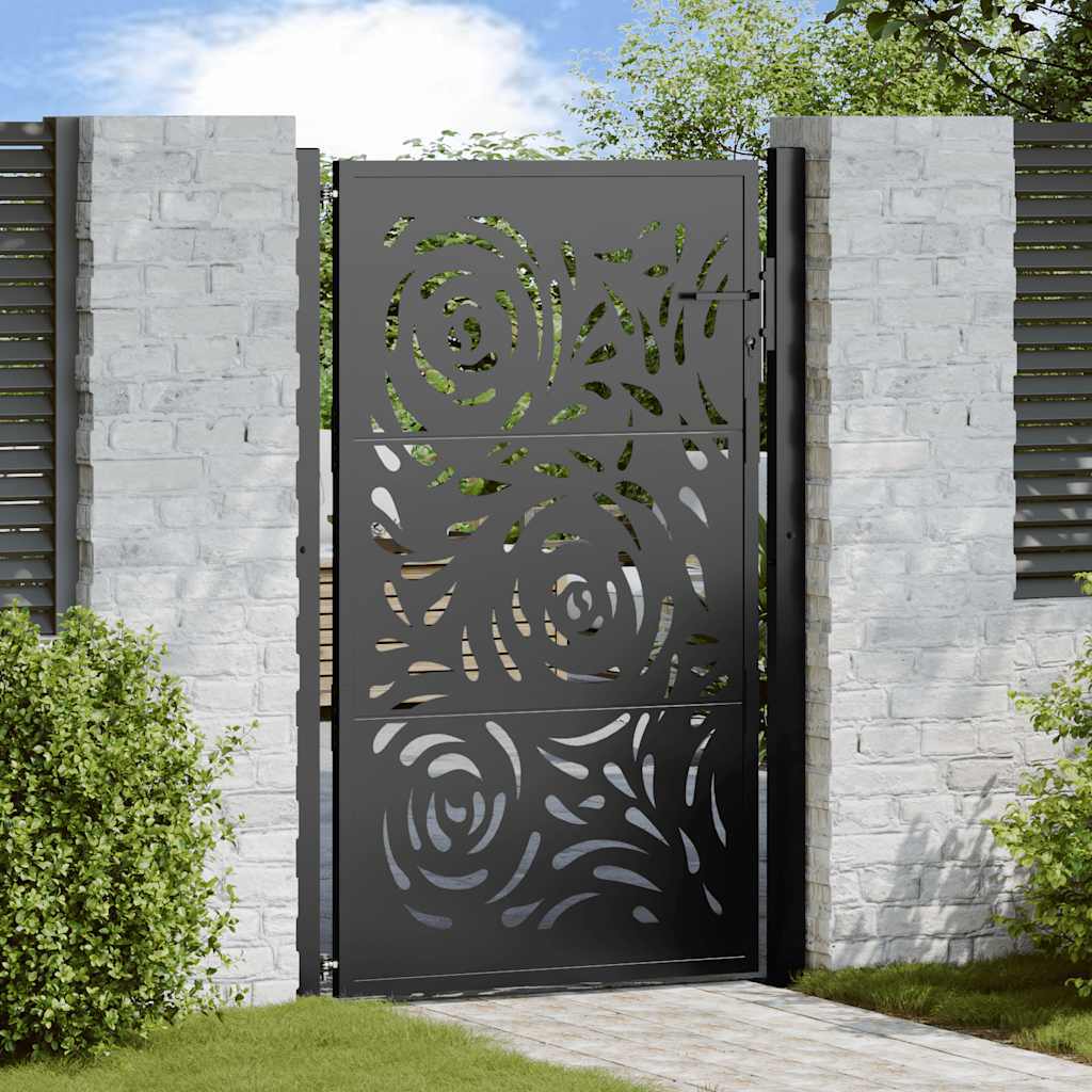 Garden Gate Black Steel
