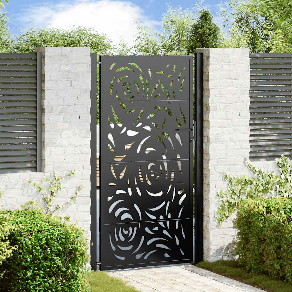 Garden Gate Black Steel