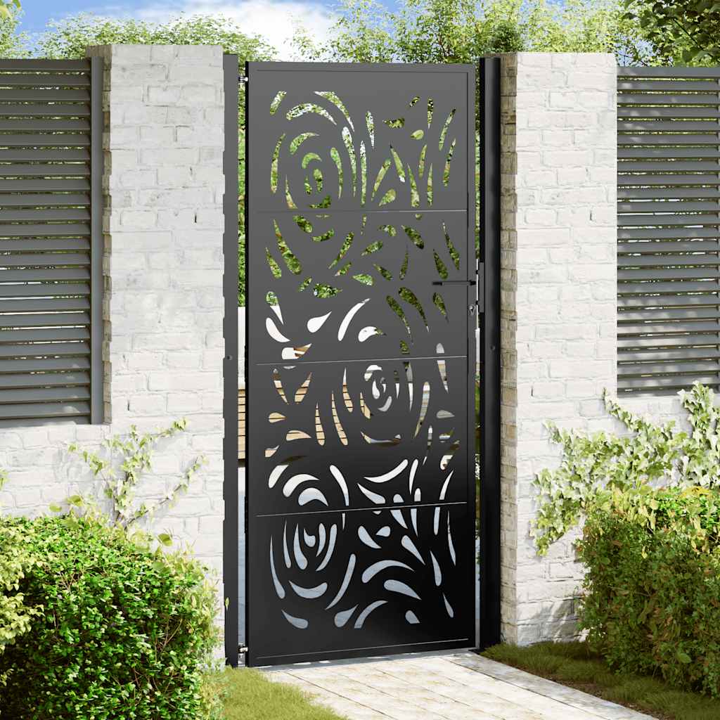 Garden Gate Black Steel