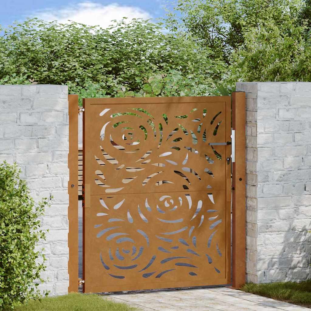 Garden Gate Black Steel