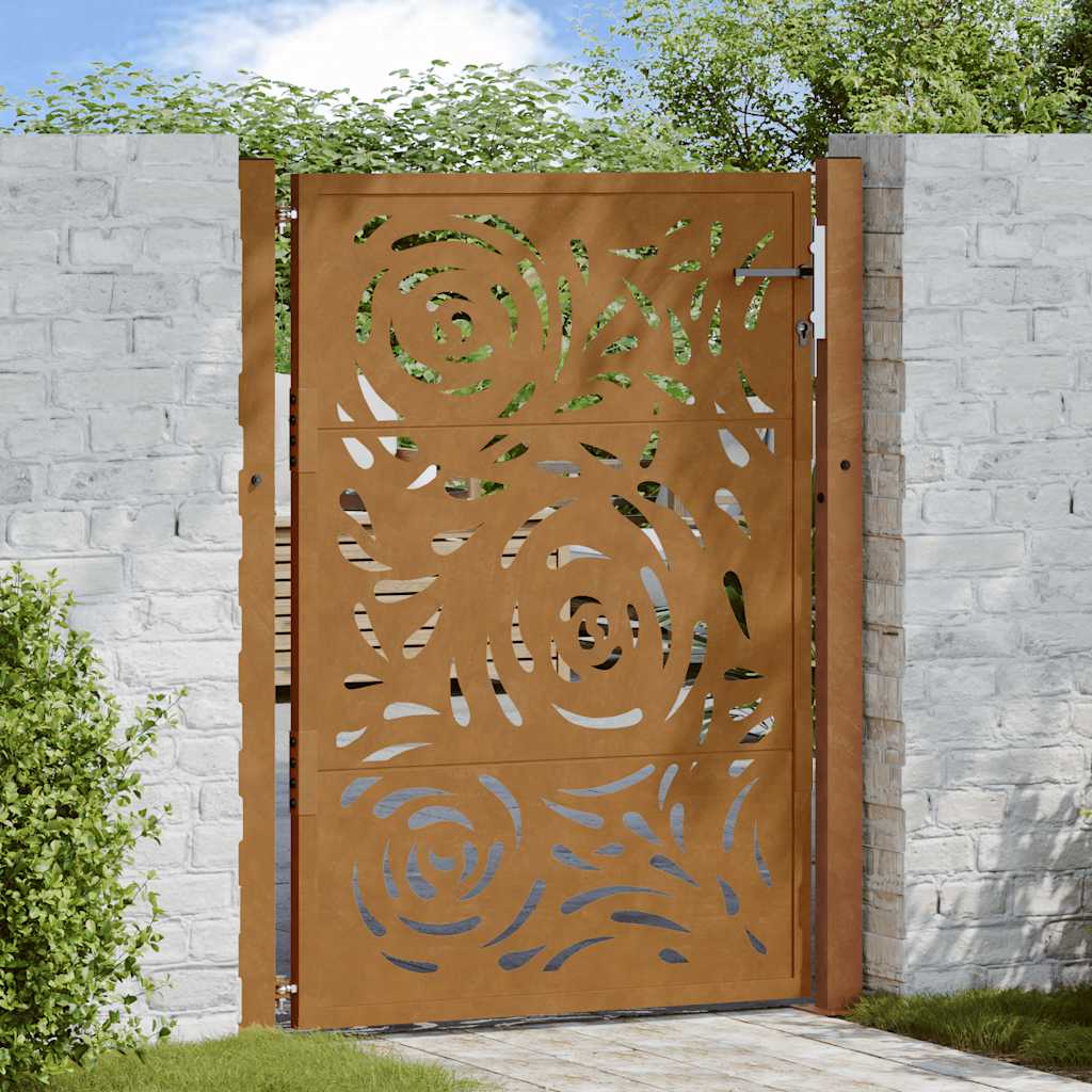Garden Gate Black Steel