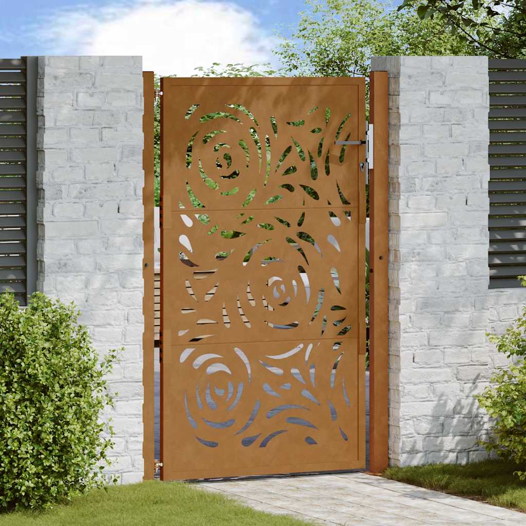 Garden Gate Black Steel