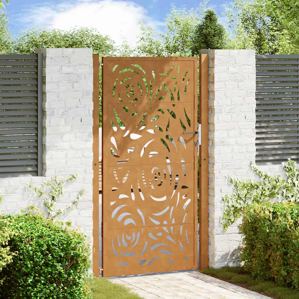 Garden Gate Black Steel