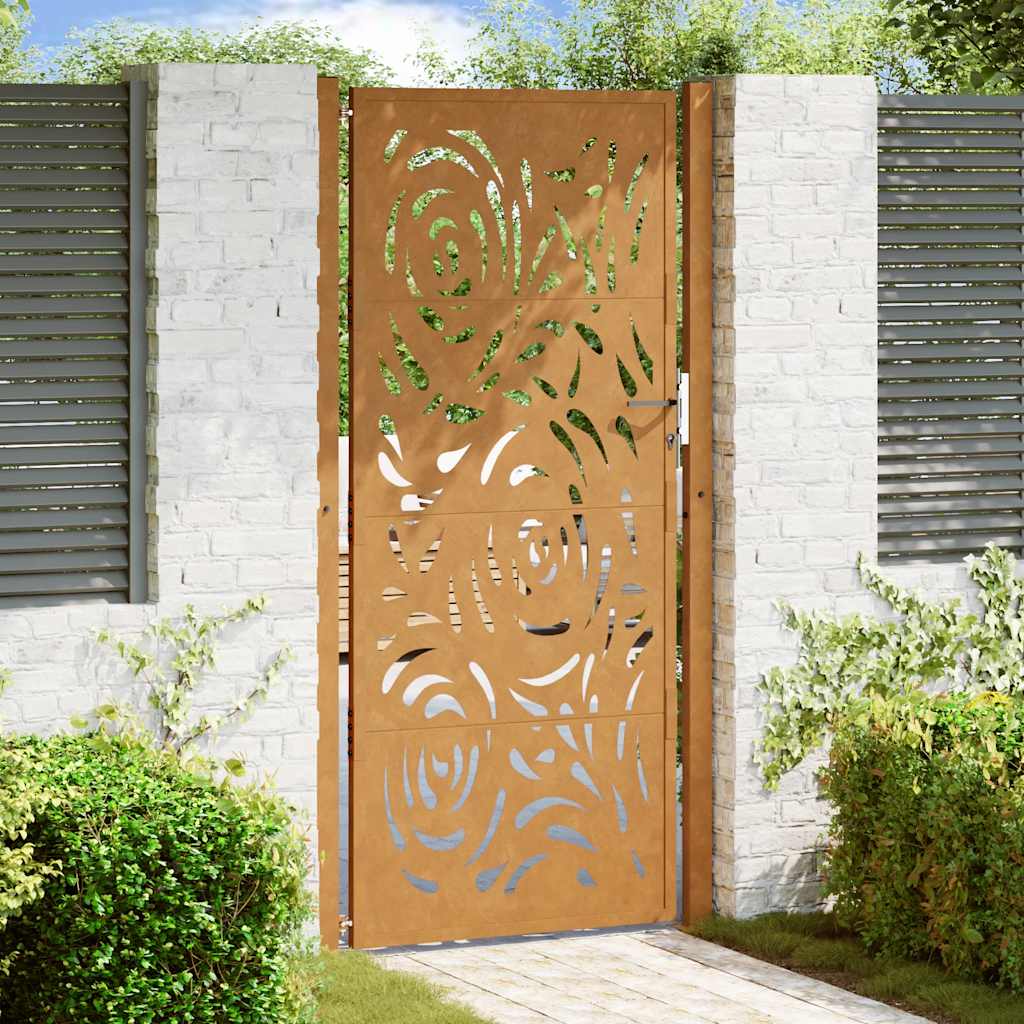 Garden Gate Black Steel