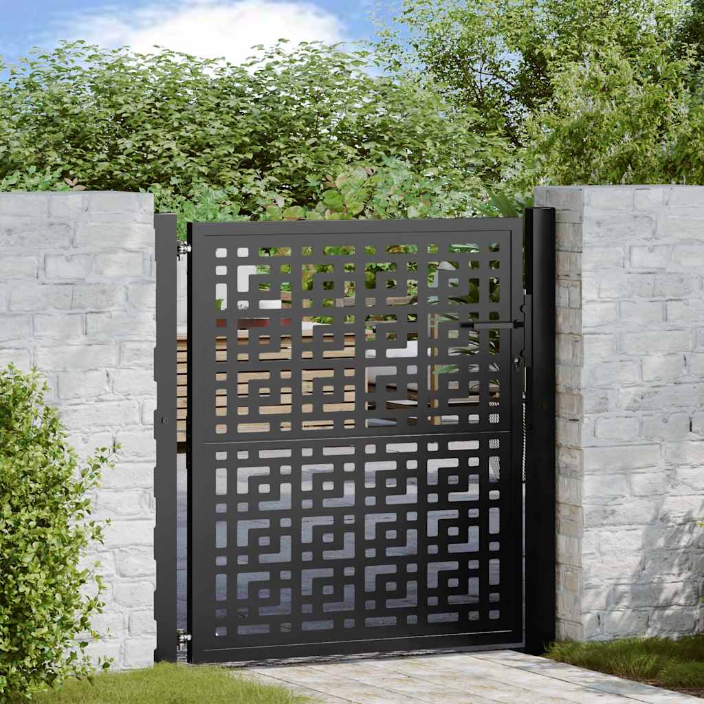 Garden Gate Black Steel