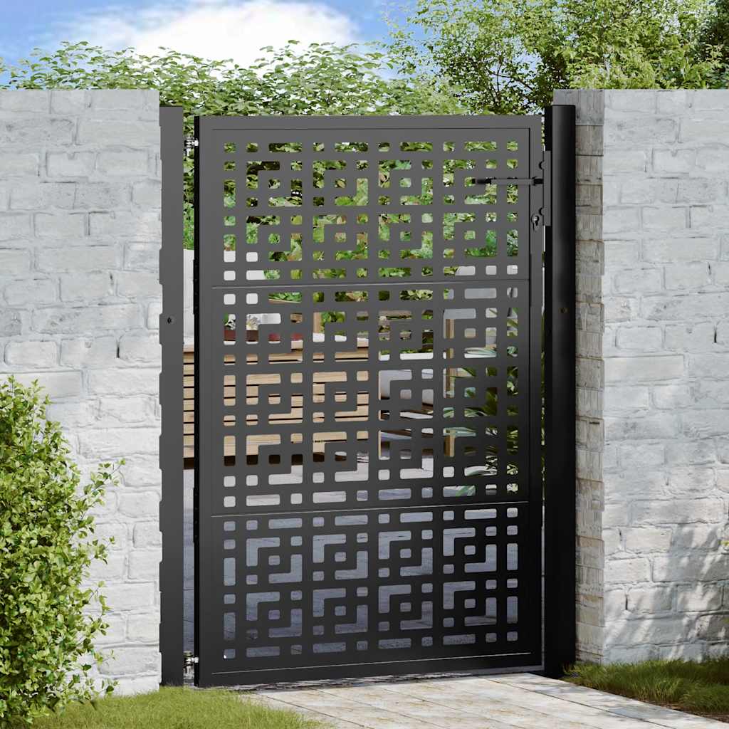 Garden Gate Black Steel
