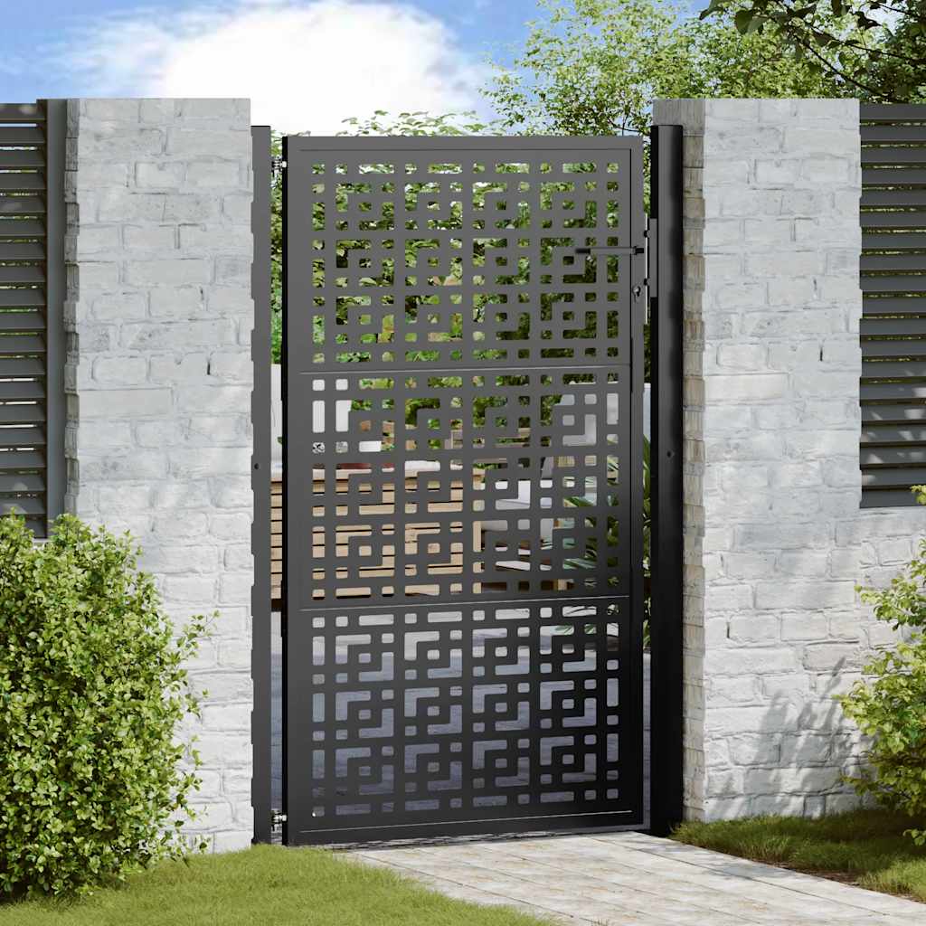 Garden Gate Black Steel