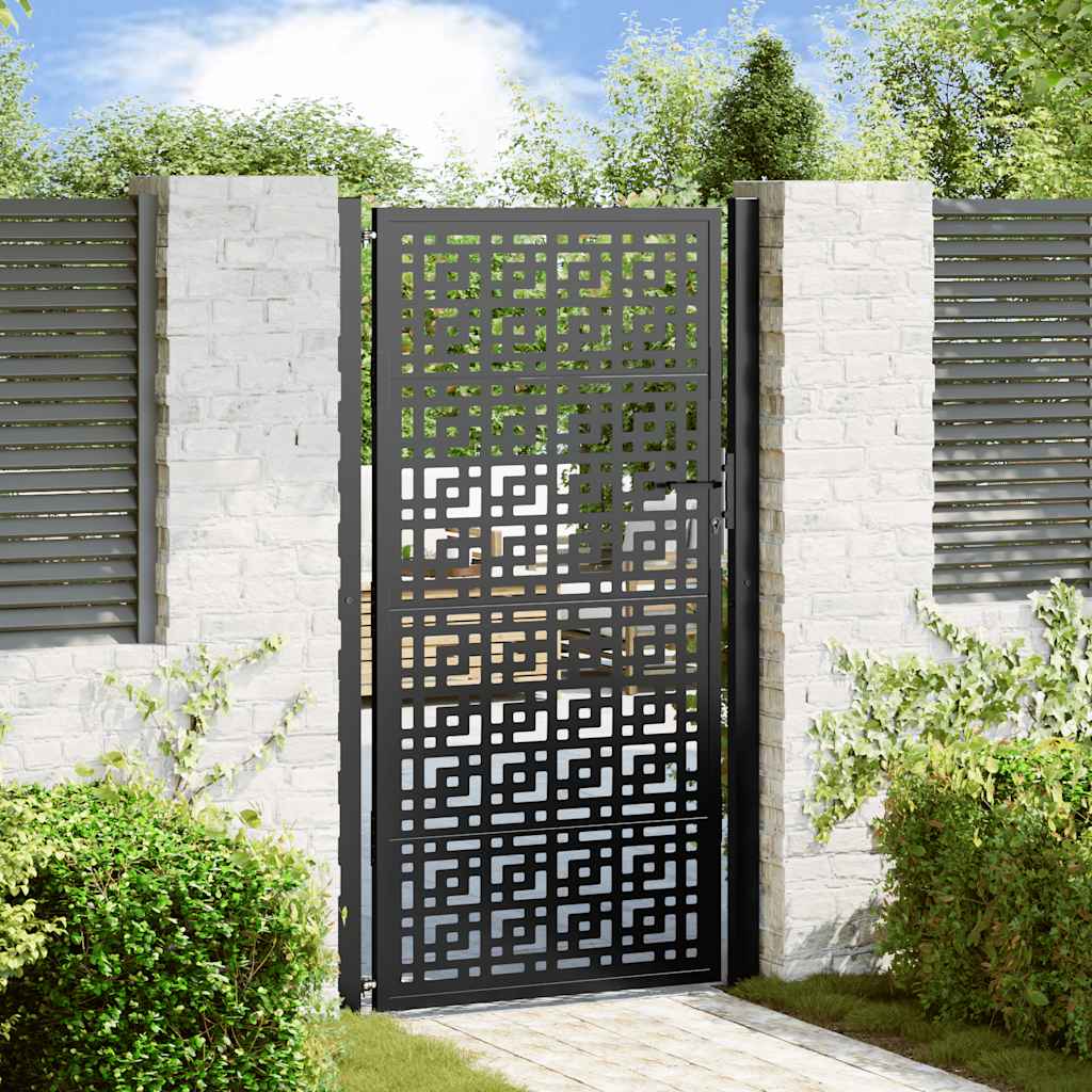 Garden Gate Black Steel