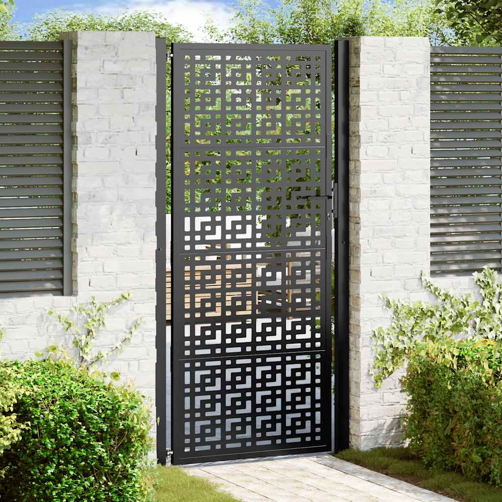 Garden Gate Black Steel