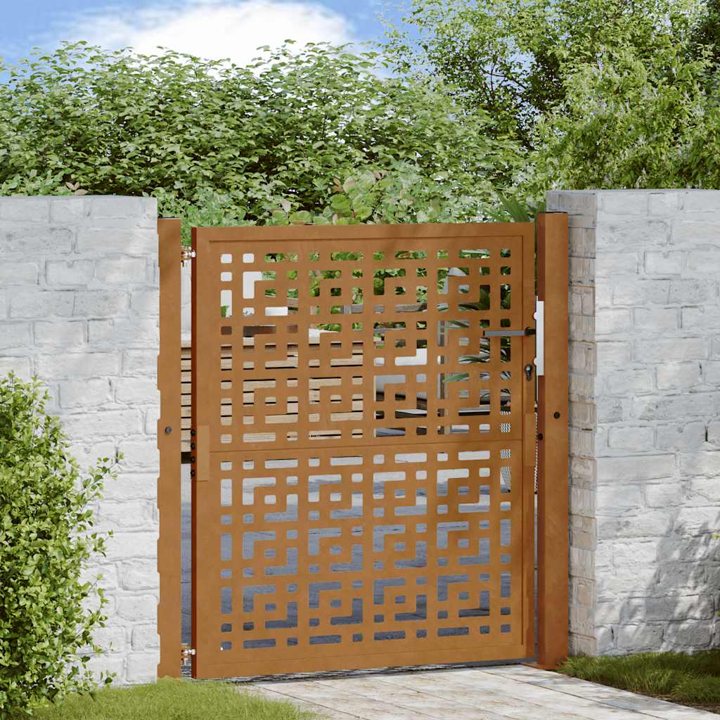 Garden Gate Black Steel