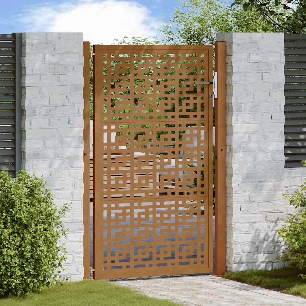 Garden Gate Black Steel