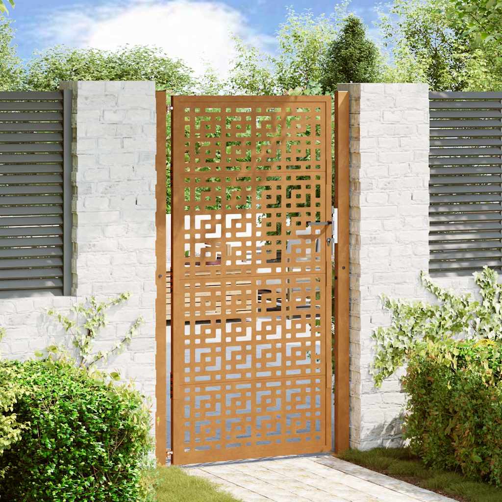 Garden Gate Black Steel