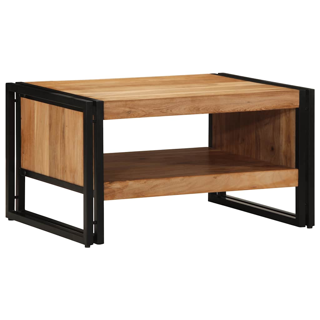 Coffee Table Multicolour 70X50X38 Cm Solid Wood Reclaimed