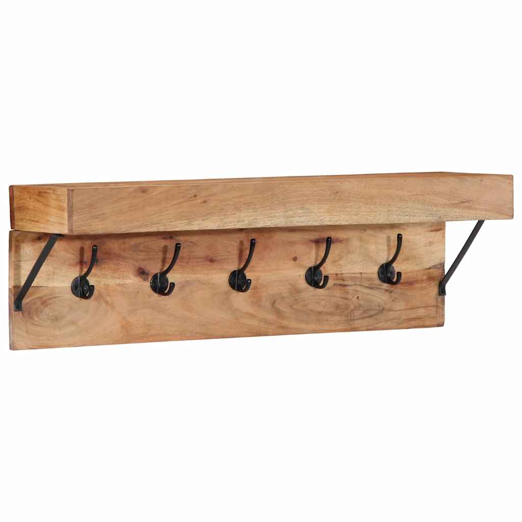 Coat Rack With Shelf Brown 73 X 19 X 23 Cm