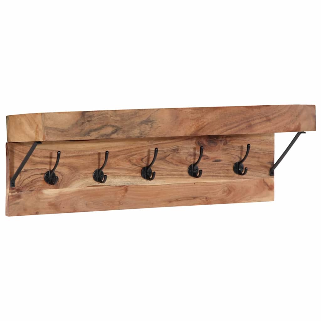 Coat Rack With Shelf Brown 73 X 19 X 23 Cm