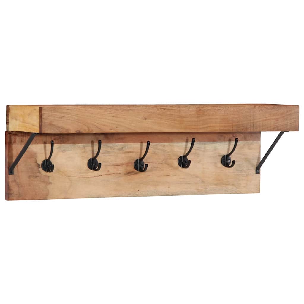 Coat Rack With Shelf Brown 73 X 19 X 23 Cm