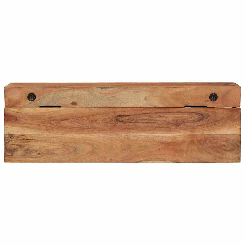 Coat Rack With Shelf Brown 73 X 19 X 23 Cm