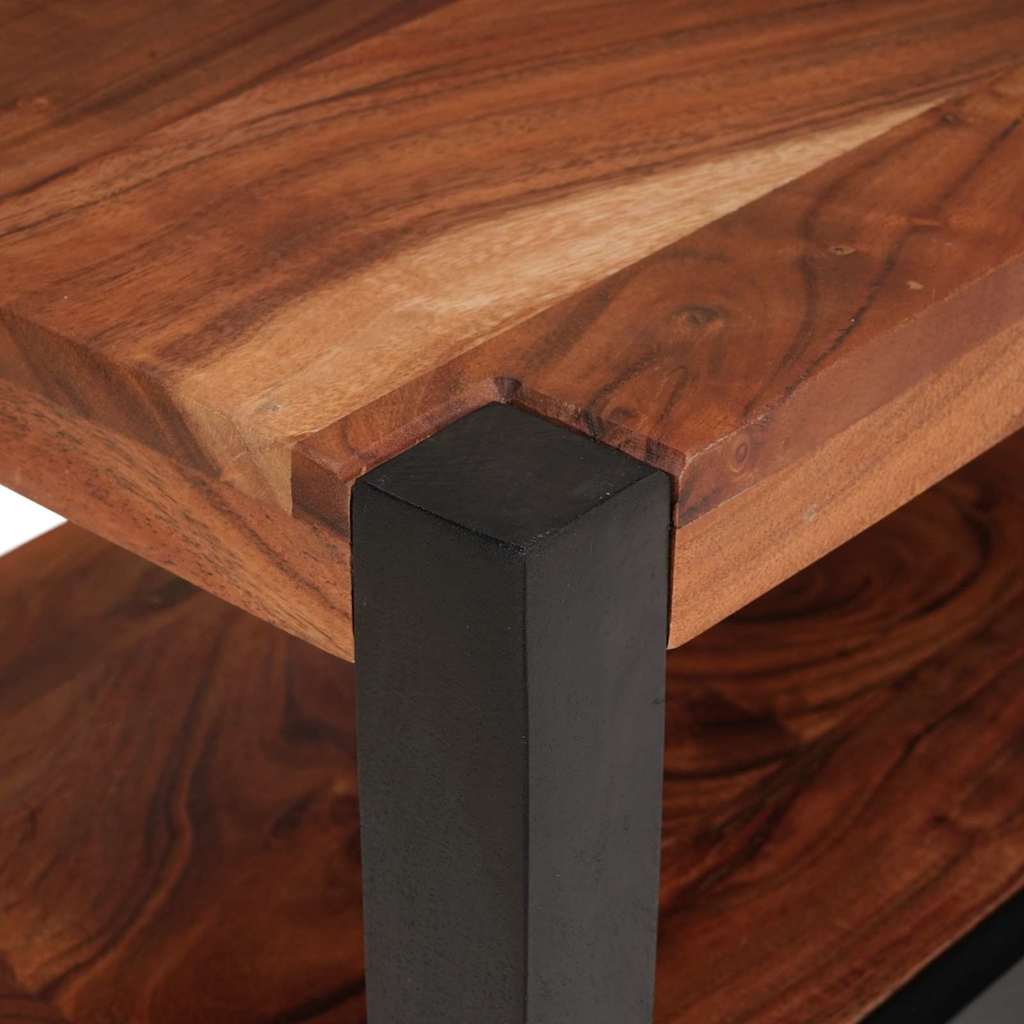 Media Storage Cabinet Brown 110 X 30 40 Cm Solid Acacia Wood 110 X 30 X 40 Cm 11