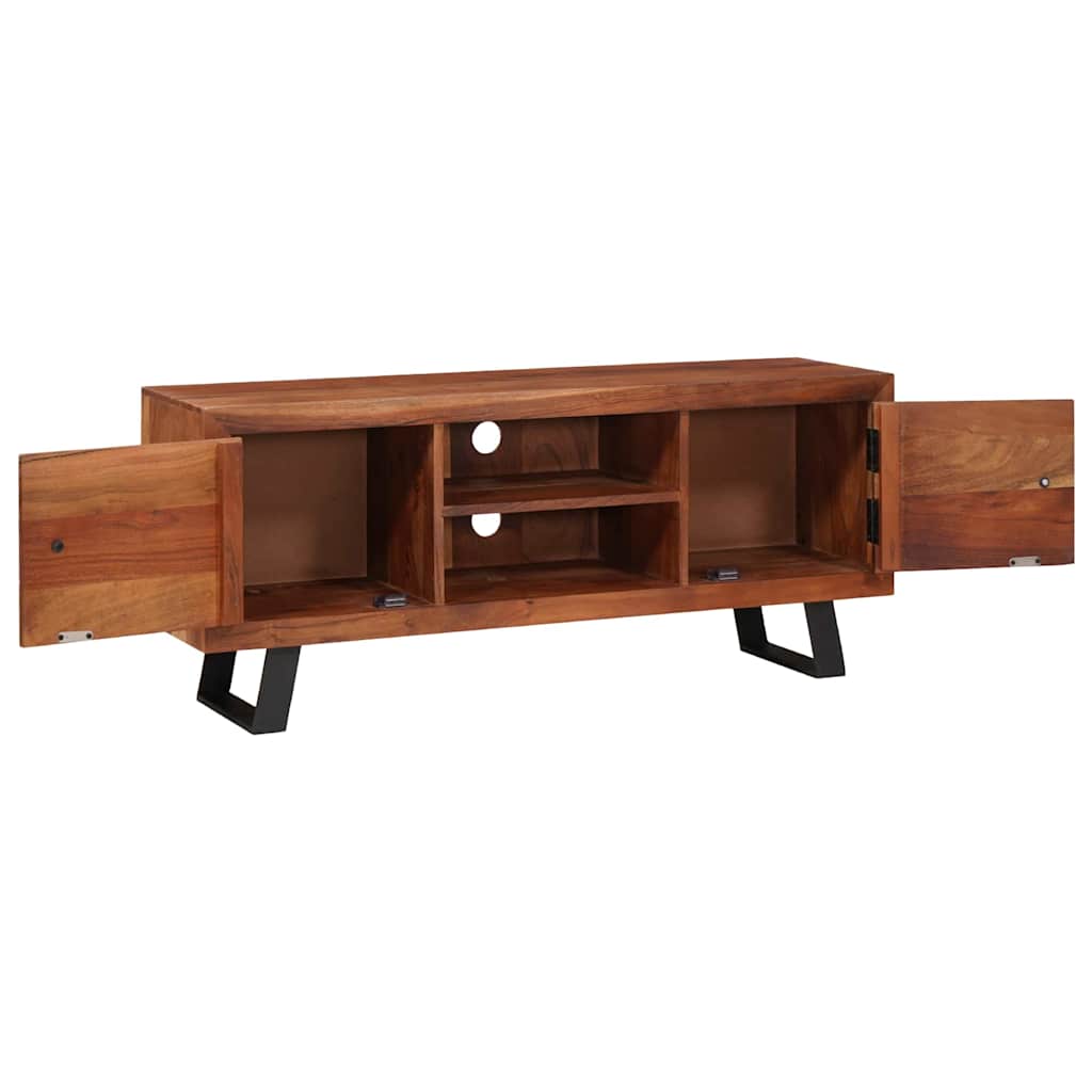 Tv Cabinet Honey Brown Solid Acacia Wood