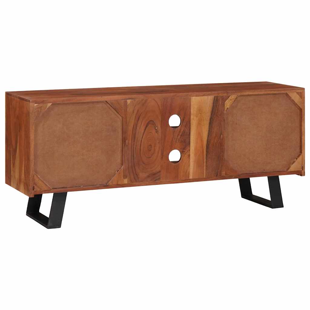 Tv Cabinet Honey Brown Solid Acacia Wood