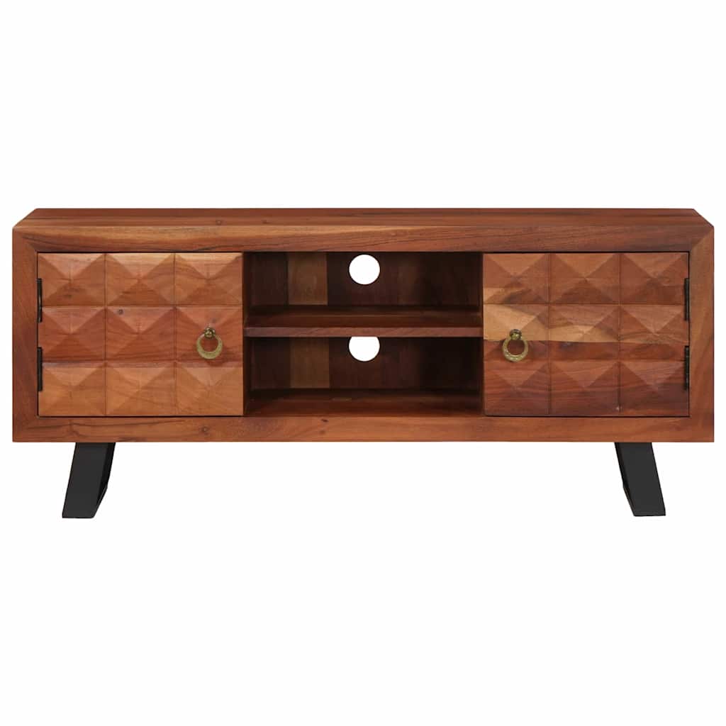 Tv Cabinet Honey Brown Solid Acacia Wood