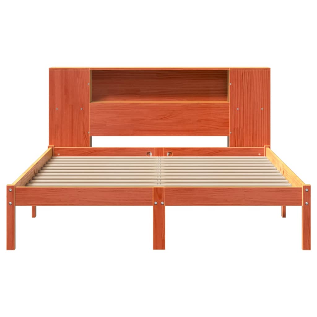 Bookcase Bed Without Mattress Solid Wood Pine