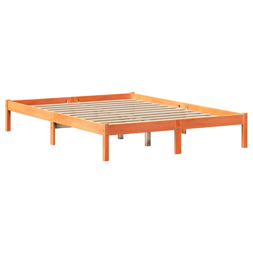 Bookcase Bed Without Mattress Solid Wood Pine