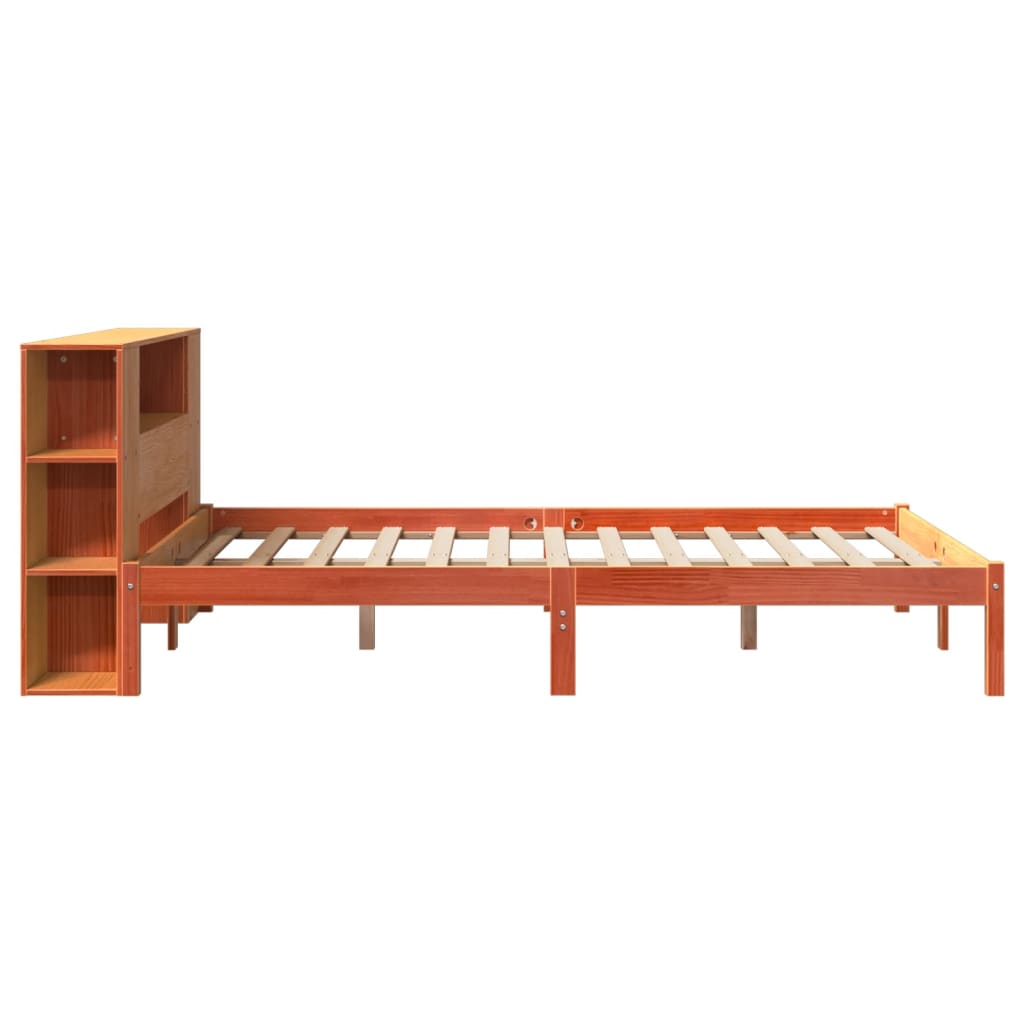 Bookcase Bed Without Mattress Solid Wood Pine