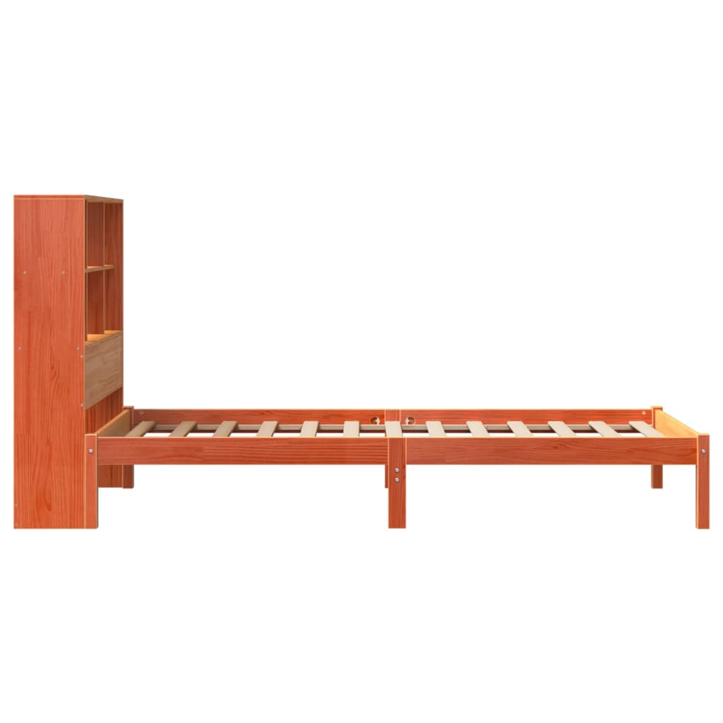 Bookcase Bed Without Mattress Solid Wood Pine