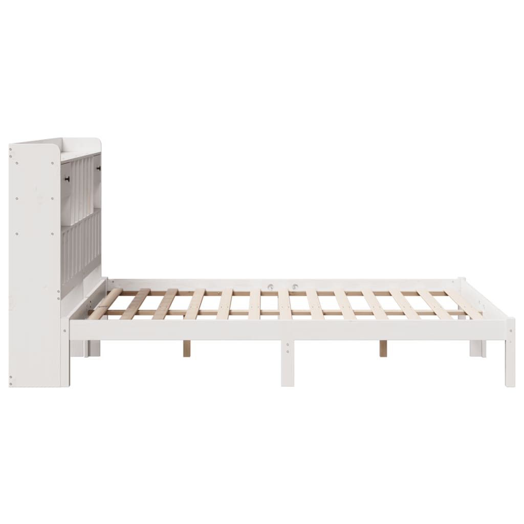 Bookcase Bed Without Mattress Solid Wood Pine