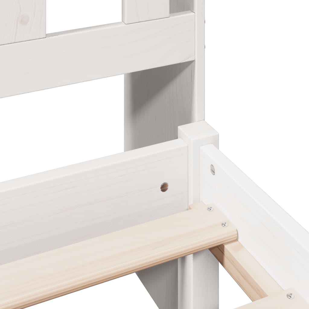 Bookcase Bed Without Mattress Solid Wood Pine