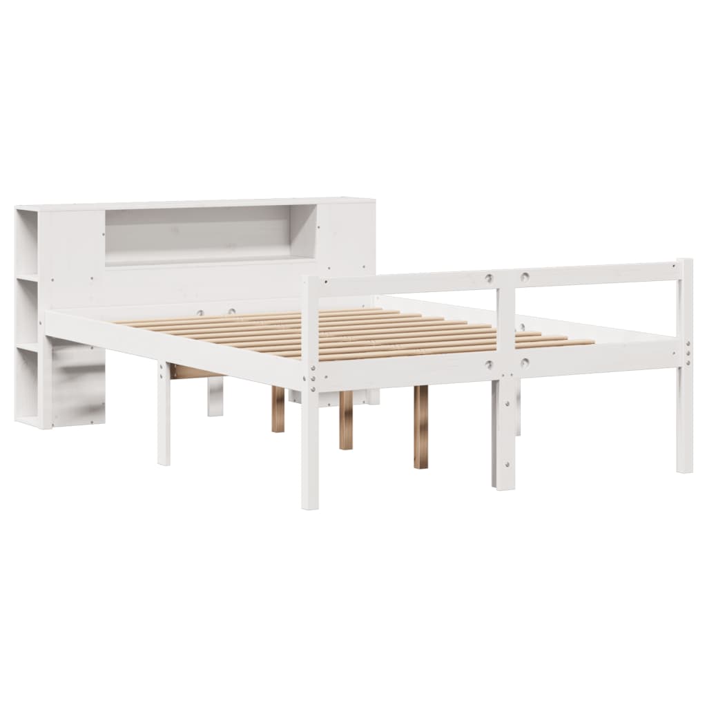 Bookcase Bed Without Mattress Solid Wood Pine