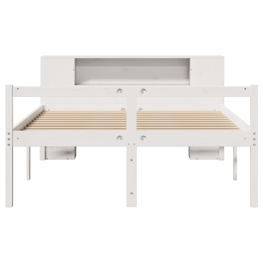 Bookcase Bed Without Mattress Solid Wood Pine