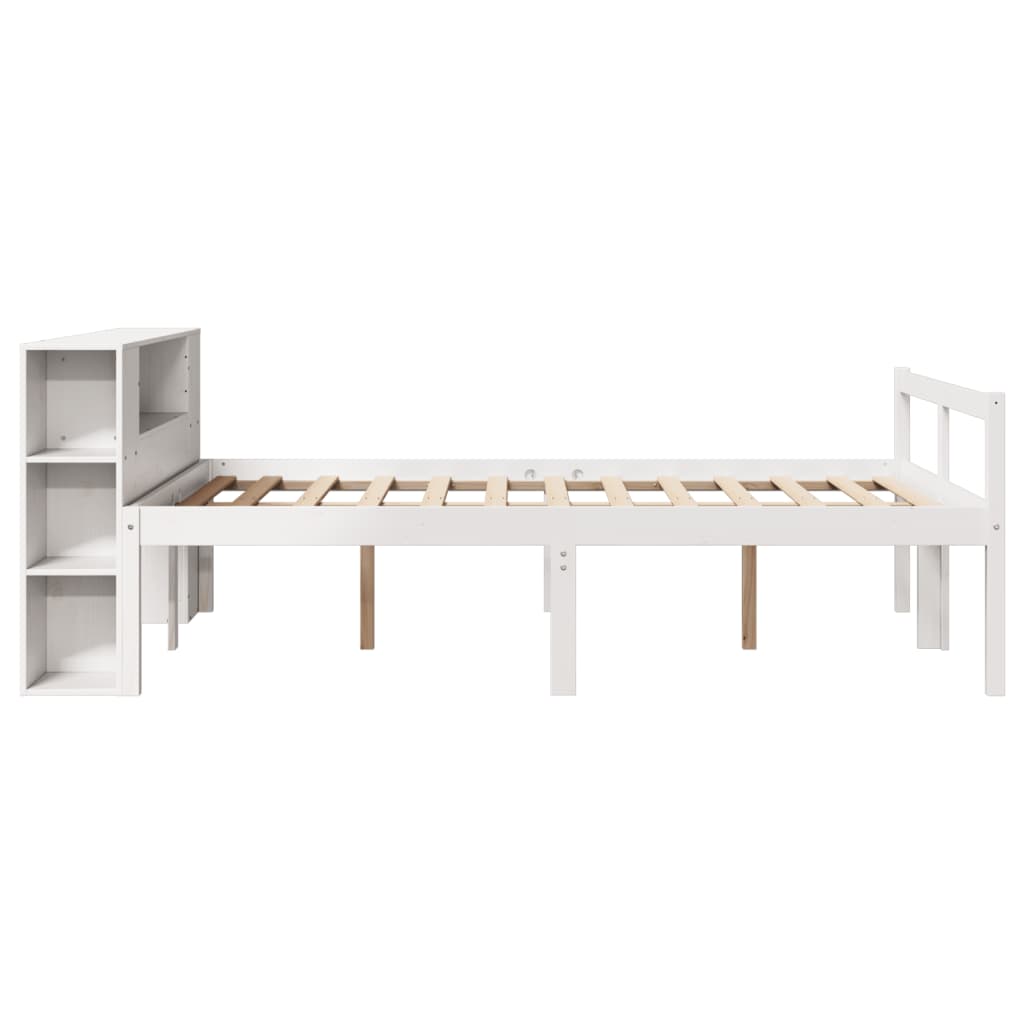 Bookcase Bed Without Mattress Solid Wood Pine