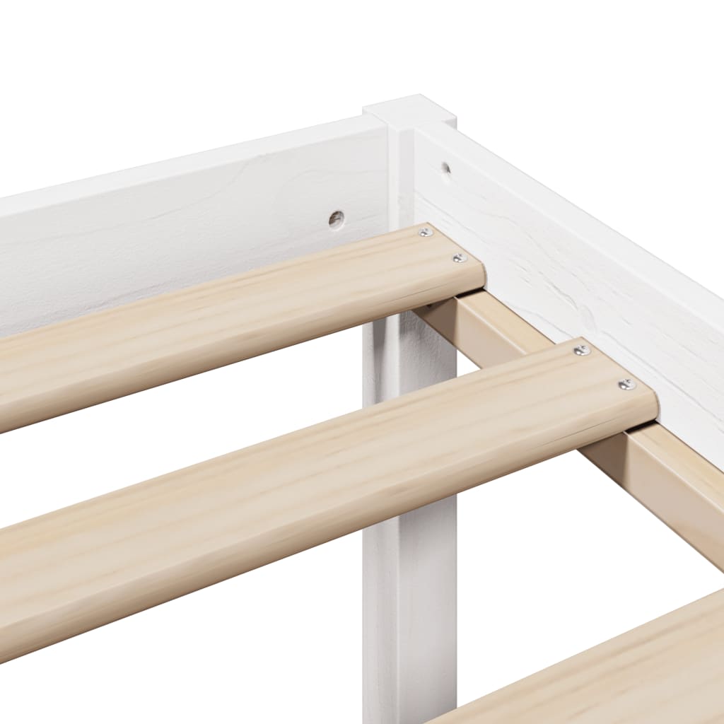 Bookcase Bed Without Mattress Solid Wood Pine