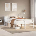 Bookcase Bed Without Mattress Solid Wood Pine