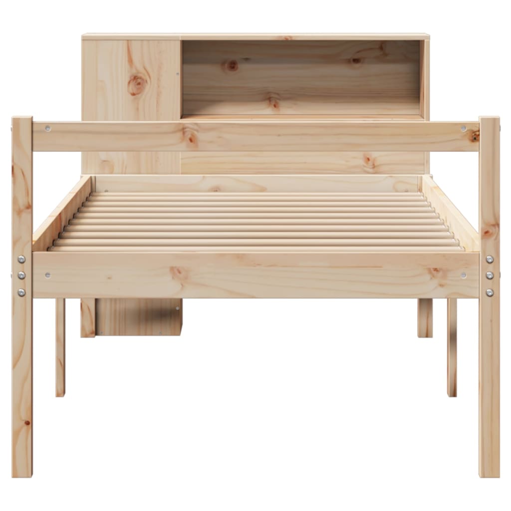 Bookcase Bed Without Mattress Small Single Solid Wood Pine