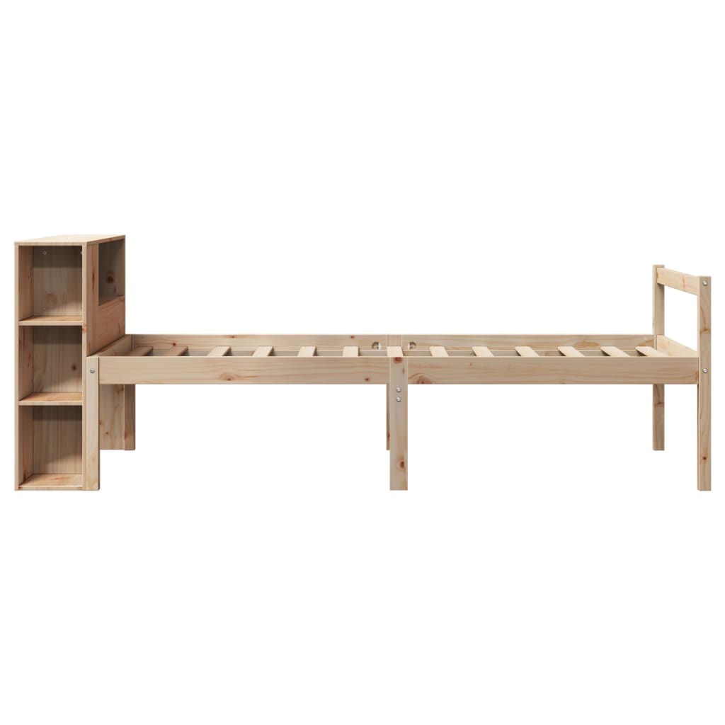 Bookcase Bed Without Mattress Small Single Solid Wood Pine