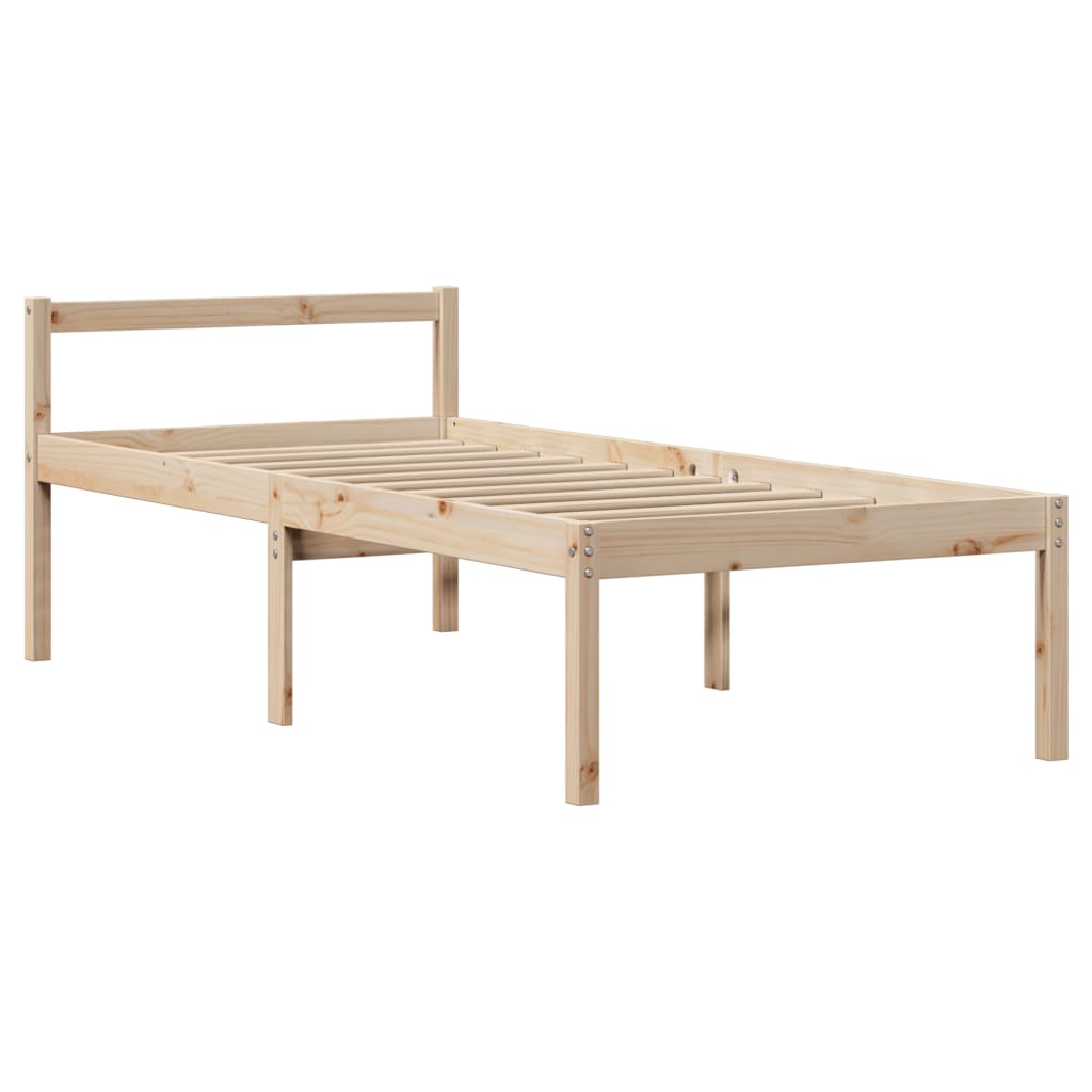 Bookcase Bed Without Mattress Small Single Solid Wood Pine