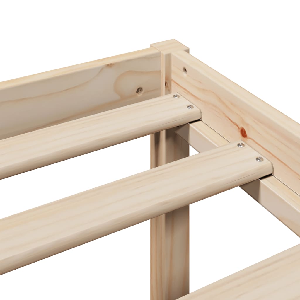 Bookcase Bed Without Mattress Small Single Solid Wood Pine