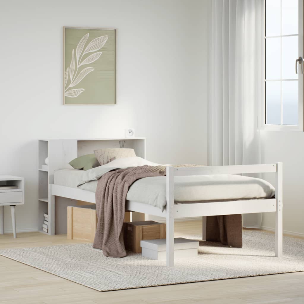 Bookcase Bed Without Mattress Small Single Solid Wood Pine