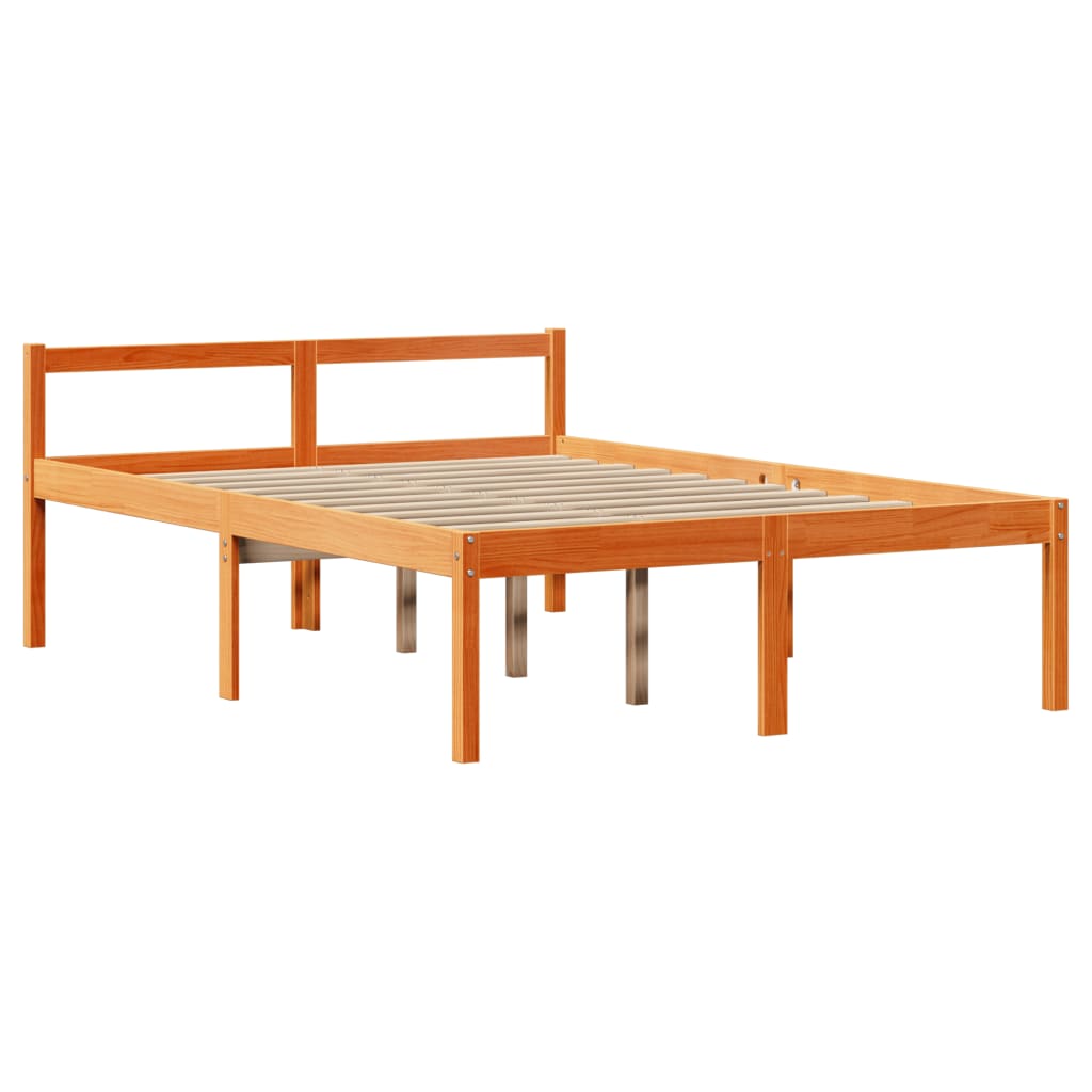 Bookcase Bed Without Mattress Solid Wood