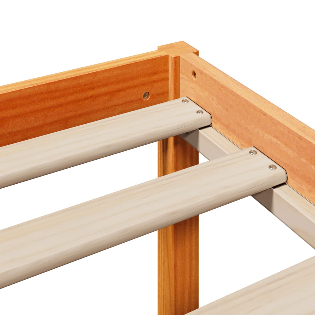 Bookcase Bed Without Mattress Solid Wood