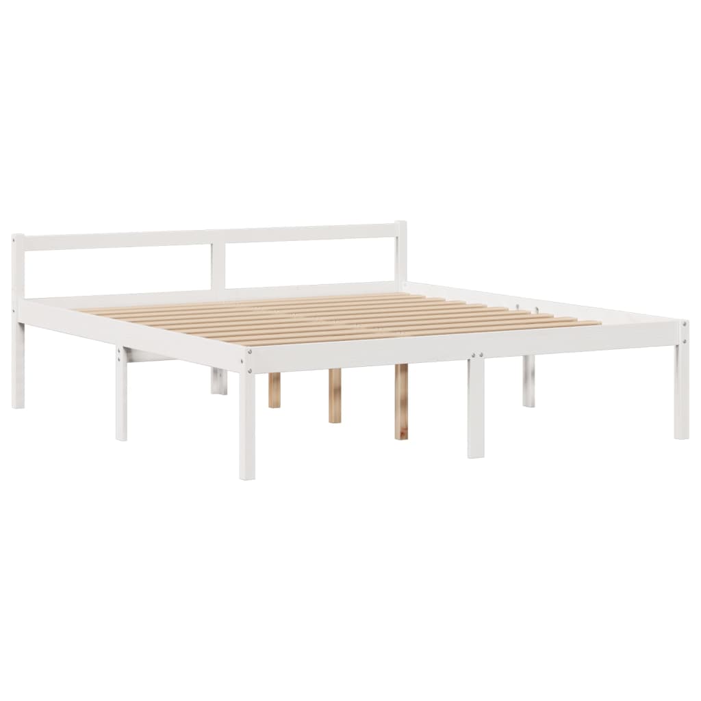 Bookcase Bed Without Mattress Super King Solid Wood Pine
