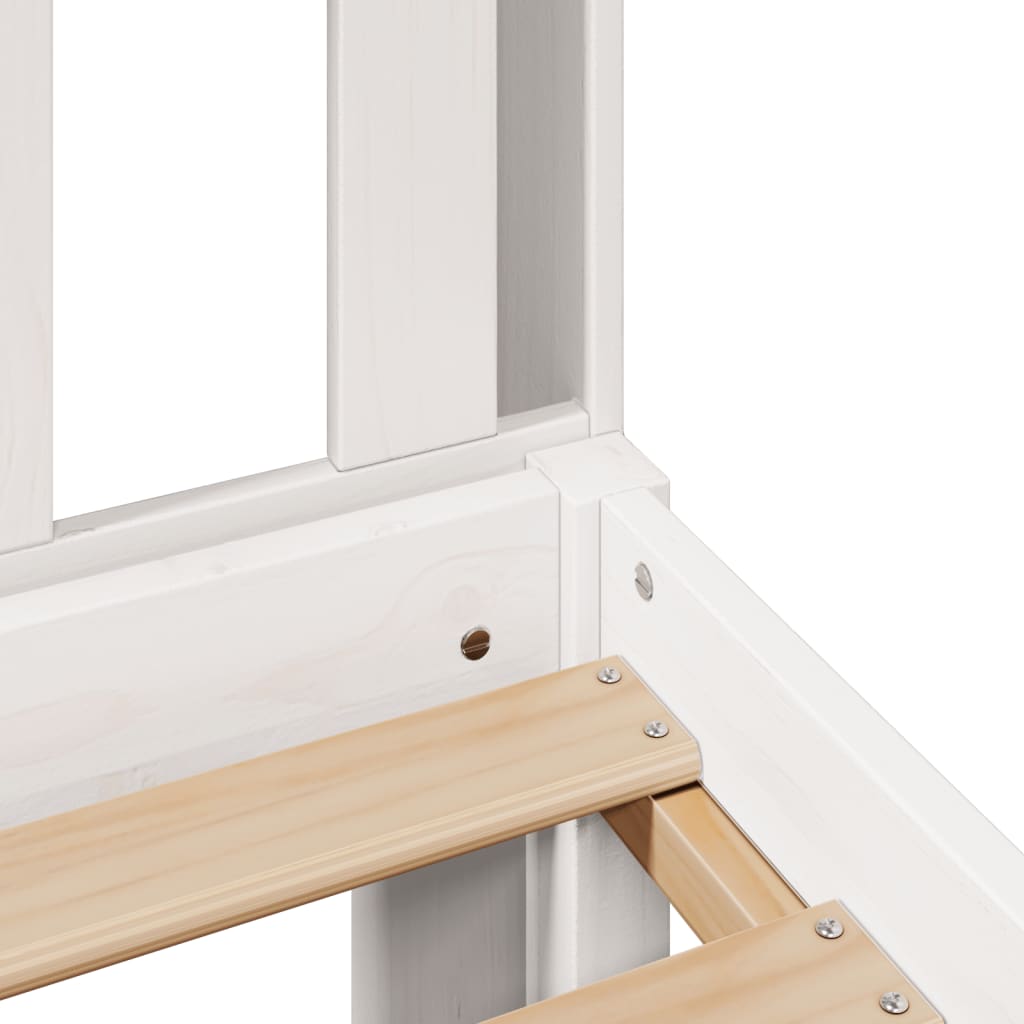Bookcase Bed Without Mattress Super King Solid Wood Pine