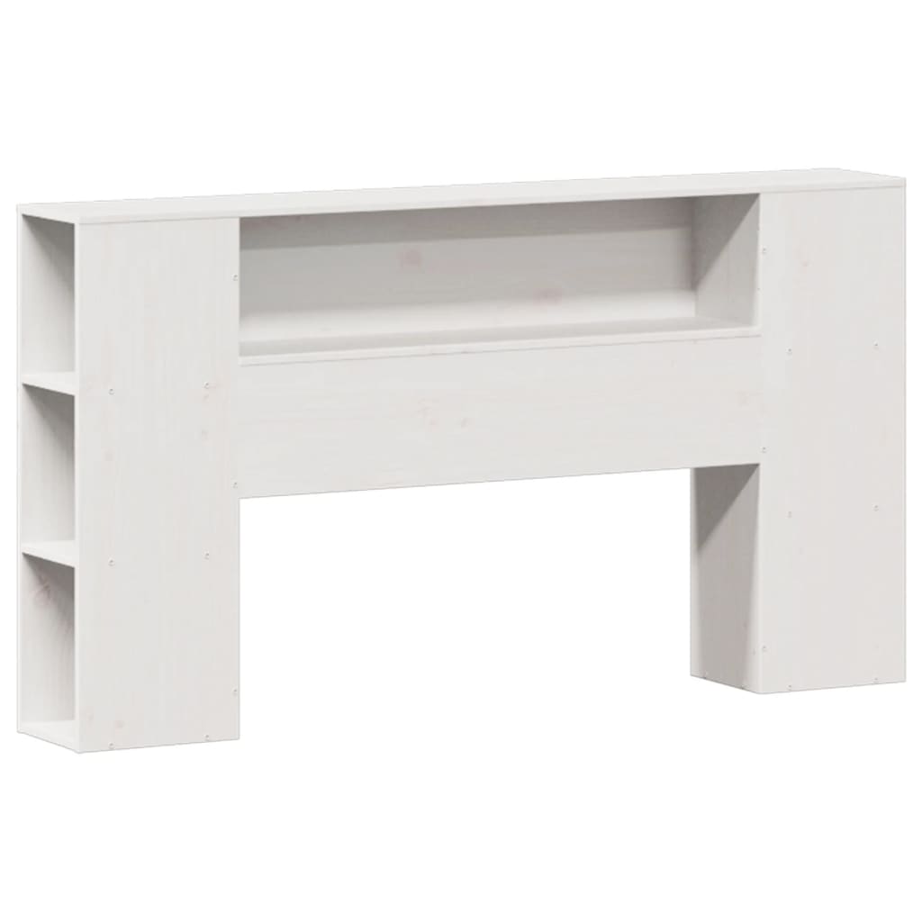 Bookcase Bed Without Mattress White 140X200Cm Solid Wood Pine