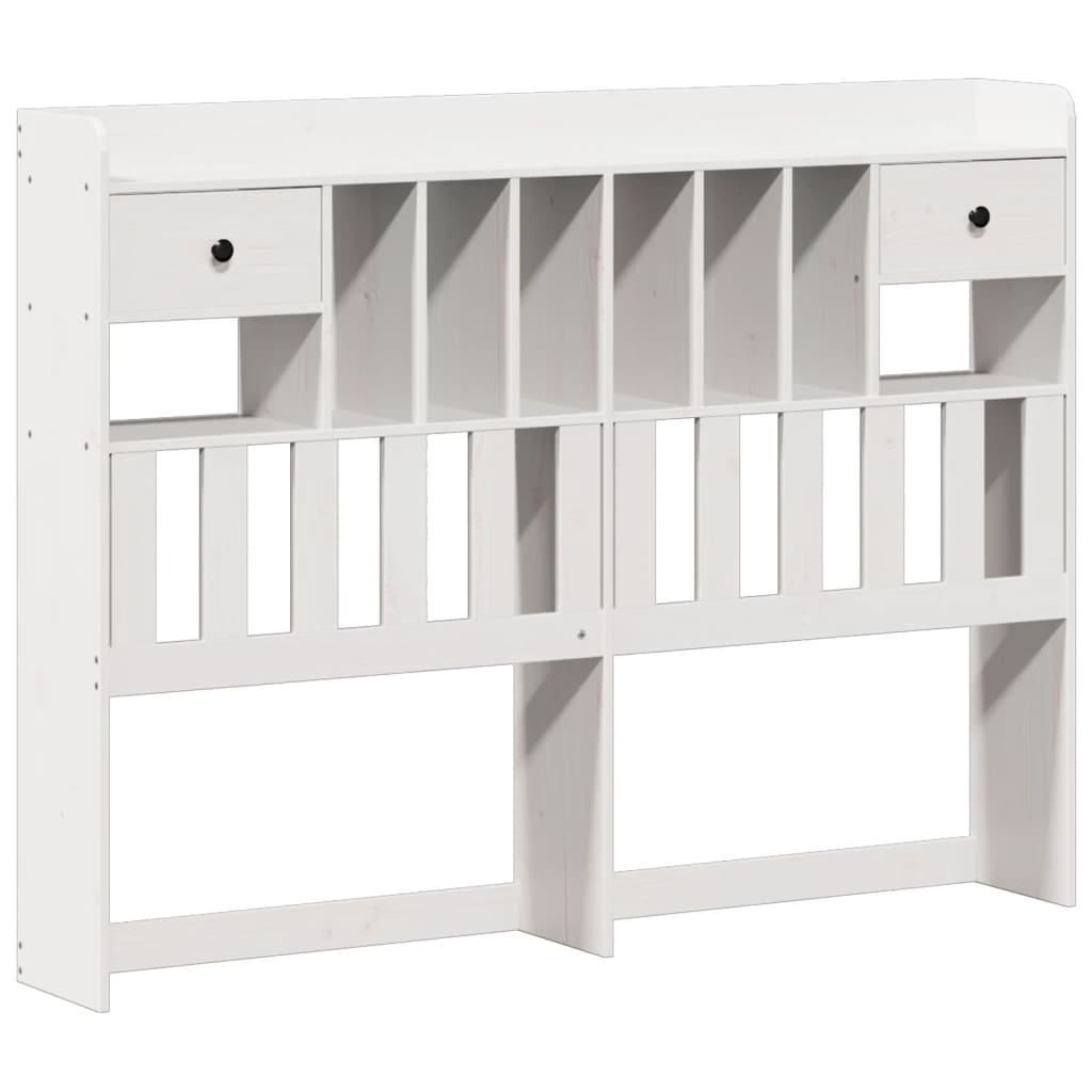 Bookcase Bed Without Mattress 150X200Cm Solid Wood Pine