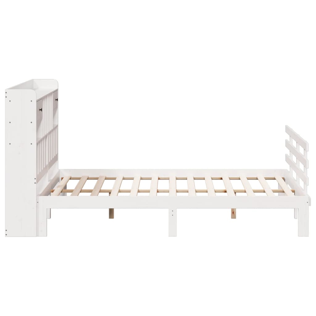 Bookcase Bed Without Mattress Super King Solid Wood Pine